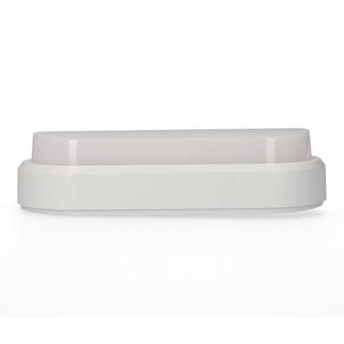 Edm Aplique Led Oval 18W 1950lm 4000K Luz Día IP54 23 x 10,5 x 5,7 cm