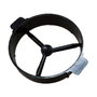 Guía de plástico para empotrar aros halógenos Ø 7,7 cm negro