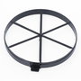 Guia de plastico PVC para empotrar aros halogenos ø7,7cm Negro