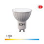 EDM Bombilla LED Dicroica Regulable GU10 6W (Equiv. 42W) 500lm Luz Cálida 3200K 25000h - Ø5x5.5cm