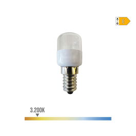 EDM Bombilla LED Tubular Frigorífico E14, 0.5W 55lm 3200K Luz Cálida, T8 (Ø2.6x60cm)