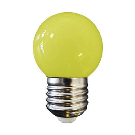 Edm Bombilla esférica LED 1W E27 Luz amarilla