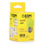 Edm Bombilla Esférica LED E27 1W 80lm Luz Amarilla Ø45 x 69mm 25000h Clase F 220-240V