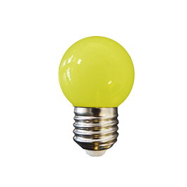 Edm Bombilla Esférica LED E27 1W 80lm Luz Amarilla Ø45 x 69mm 25000h Clase F 220-240V