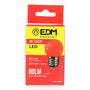 Edm Bombilla Esférica LED E27 1W 80lm Luz Roja Ø45 x 69 mm