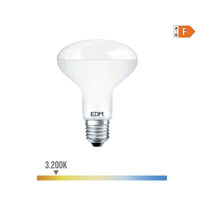 Edm Bombilla reflectora LED R80 E27 10W 932 lm 3200K luz cálida Edm Bombilla reflectora LED R80 E27 10W 932 lm 3200K luz cálida