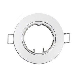 Edm Aro halógeno metálico oscilante blanco ø8,4cm