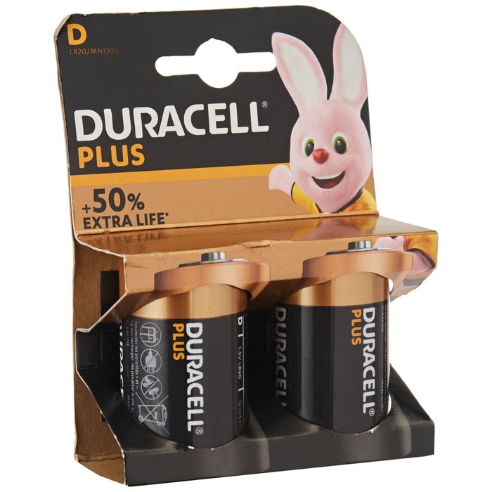 Duracell Plus Power D LR20 1,5V (Blister de 2 unidades)