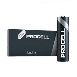 Duracell Pila Alcalina LR03 AAA Procell 1.5V Caja 10 Unidades