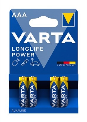 Varta Longlife Power AAA LR03 - Pack de 4 unidades