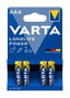 Varta Longlife Power AAA LR03 - Pack de 4 unidades