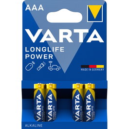 Varta Longlife Power AAA LR03 - Pack de 4 unidades