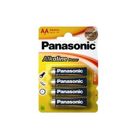 Panasonic Pila Alcalina LR06 AA 1,5V Blister 4 Unid. Ø14,5x50,5mm