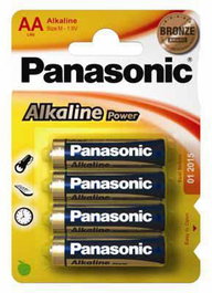 Panasonic 1x4 Alkaline PowerMignon LR6 AA