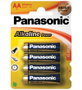 Panasonic Pilas Alcalinas AA LR06 Pack de 4 unidades