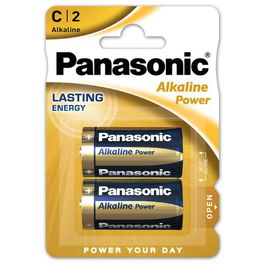 Panasonic Pila Alcalina LR14/C Ø26,2 x 50 mm (Blister 2 uds)