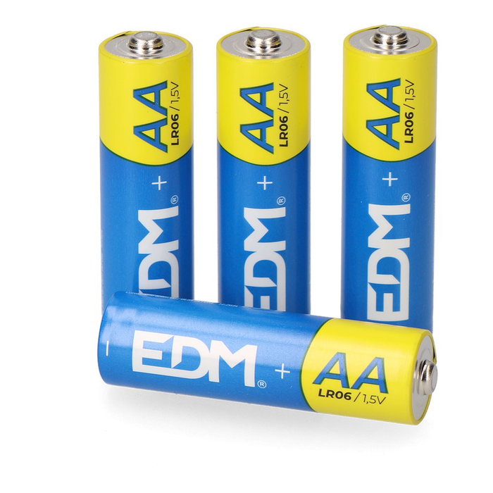 Edm Pila Alcalina Power Life AA LR06 1.5V Blister 4 Unidades