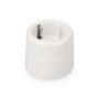 Solera 517 Base de superficie t/tl redonda 10/16A 250V Termoplástico Blanco para conexión eléctrica