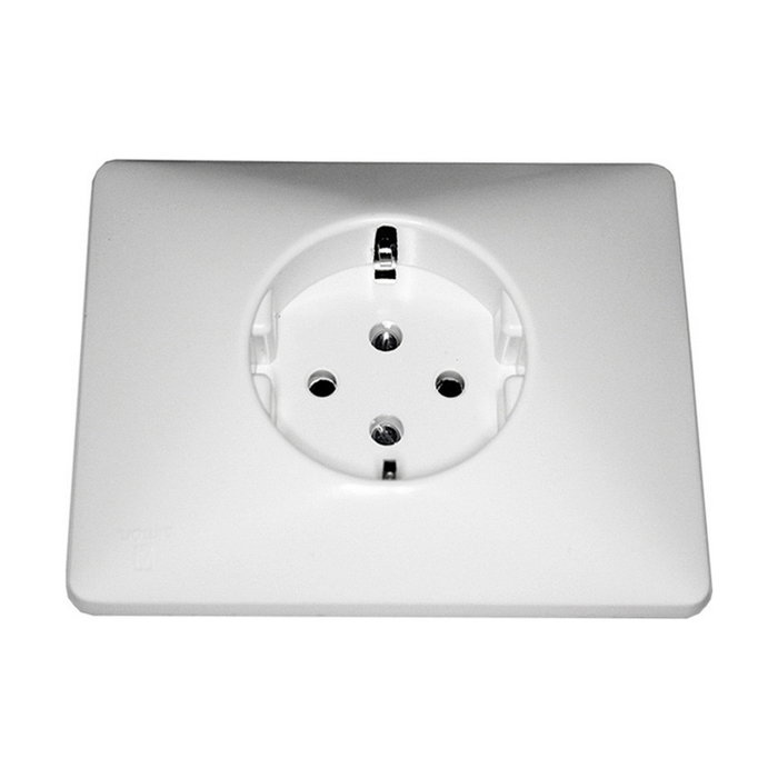 Base Empotrar T/TL 25A 380V con Placa, Especial Hornos, Termoplástico Blanco Base Empotrar T/TL 25A 380V con Placa, Especial Hornos, Termoplástico Blanco