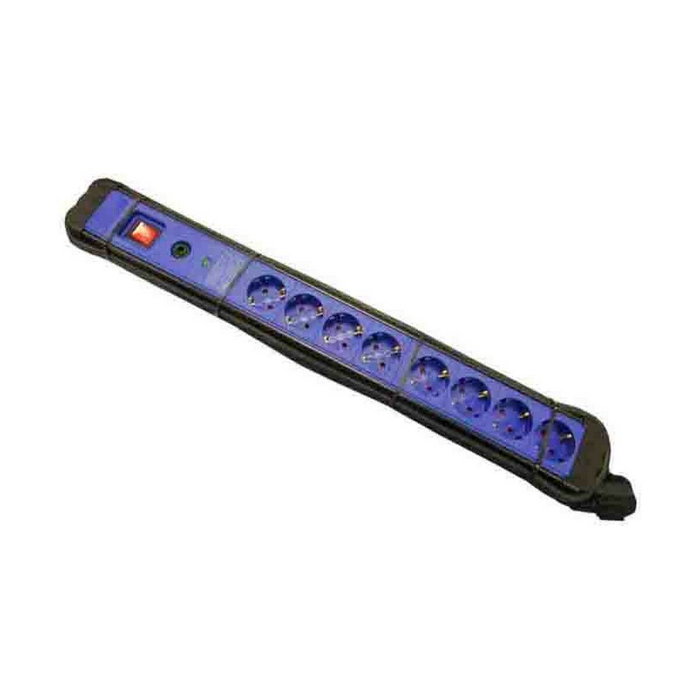 Edm Base múltiple de 8 tomas con protector y cable de 3 m