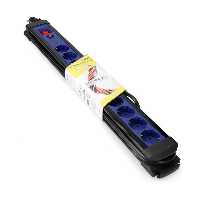 Edm Base múltiple 10 tomas Schuko con protector e interruptor
