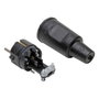 Kopp Clavija 2p+t de goma 16A 230V Negro