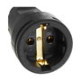 Kopp Base aérea 2P+T de goma 16A 250V negro