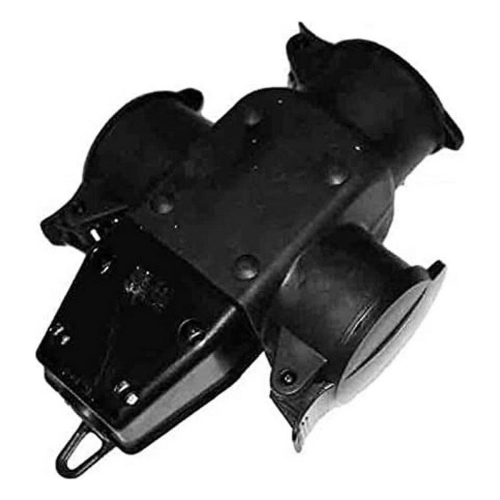 Edm Triple de goma aereo t/tl 16a ip44 con tapas de proteccion Edm Triple de goma aereo t/tl 16a ip44 con tapas de proteccion