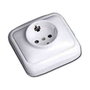 Edm Base 2p+t tipo f t/tl superficie serie Spa blanco