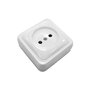 Edm Base Enchufe Superficie Onsen 16A 250V 63x63x30mm Blanco