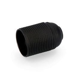 Solera Portalámparas Roscado E27 Negro Homologado 6829CRN