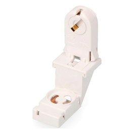 Solera Portalámparas G13 para tubo fluorescente T8 con portacebador Blanco