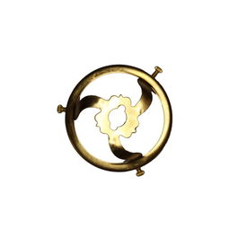 Koala Components Portatulipas Metálico para Lámparas, Ø6.5cm, Color Dorado, Hierro/Metal, 2 uds