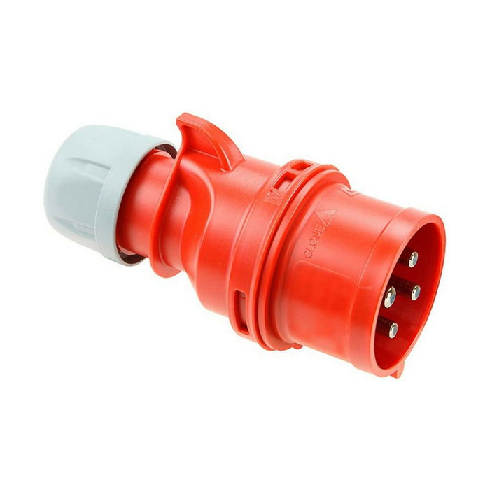 Solera Clavija CETAC 3P+T roja 16A 400V~ IP44 Solera Clavija CETAC 3P+T roja 16A 400V~ IP44