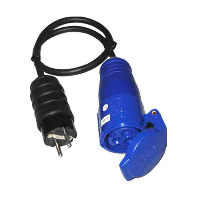 Edm Adaptador clavija schuko a base cetac 2p+t 16a 230v