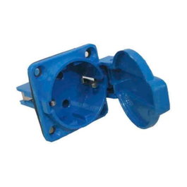 Solera Base empotrar tipo schuko 2p+t azul 16a 230v~ ip44