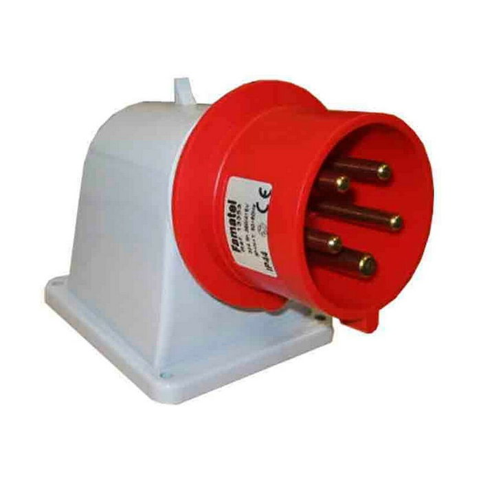 Solera Clavija cetac superficie 3p+n+t roja 32a 400v~ ip44 Solera Clavija cetac superficie 3p+n+t roja 32a 400v~ ip44