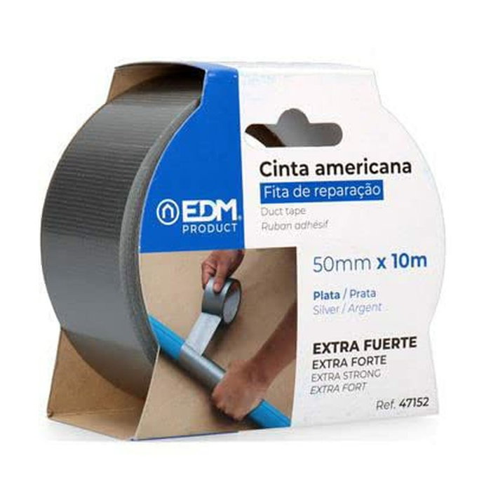 Edm Cinta americana plata 50 mm x 10 m