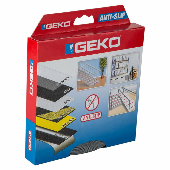 Geko Cinta antideslizante negra 25 mm x 15 m