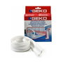 Geko Guarnición PVC para lavabos y fregaderos Blanco 130 cm
