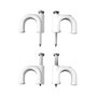 Edm Grapa para cable manguera tubular 2 x 0,5 mm n°04 blanca, caja 100 uds