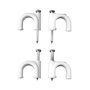 Edm Grapa para Cable Manguera Tubular Blanco Nº04 Caja 100 Unidades 2 x 0,5 mm