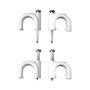 Edm Grapa para cable manguera tubular 2 x 2,5 mm n°08 blanca caja 100 uds