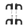 Edm Grapa para cable manguera tubular 2 x 2,5 mm n°08, negra, caja 100 uds