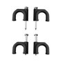 Edm Grapa para Cable Manguera Tubular N°10 Negra Caja 100 Unidades 2 x 6,0 mm