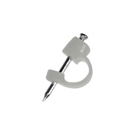 Edm Grapa para cable TV transparente, caja 100 uds