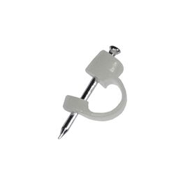 Edm Grapa para cable TV transparente, caja 100 uds