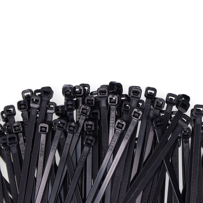 Edm Bridas Negras 3,6 x 150 mm Nylon Alta Calidad Bolsa 100 Unidades Resistentes Rayos UV