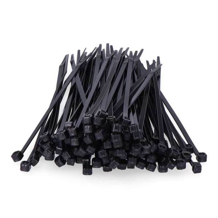 Edm Bridas Negras 3,6 x 150 mm Nylon Alta Calidad Bolsa 100 Unidades Resistentes Rayos UV