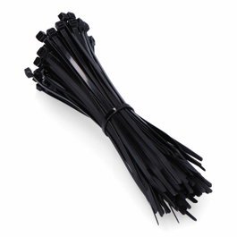Edm Bridas de Nylon Negro 250 x 4,8 mm (100 uds)